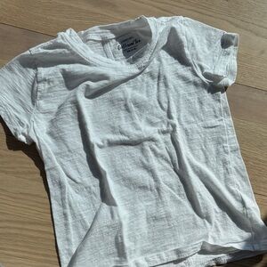 Crewcuts - Soft White Kids 100% Cotton Tee - Size XS (4-5)